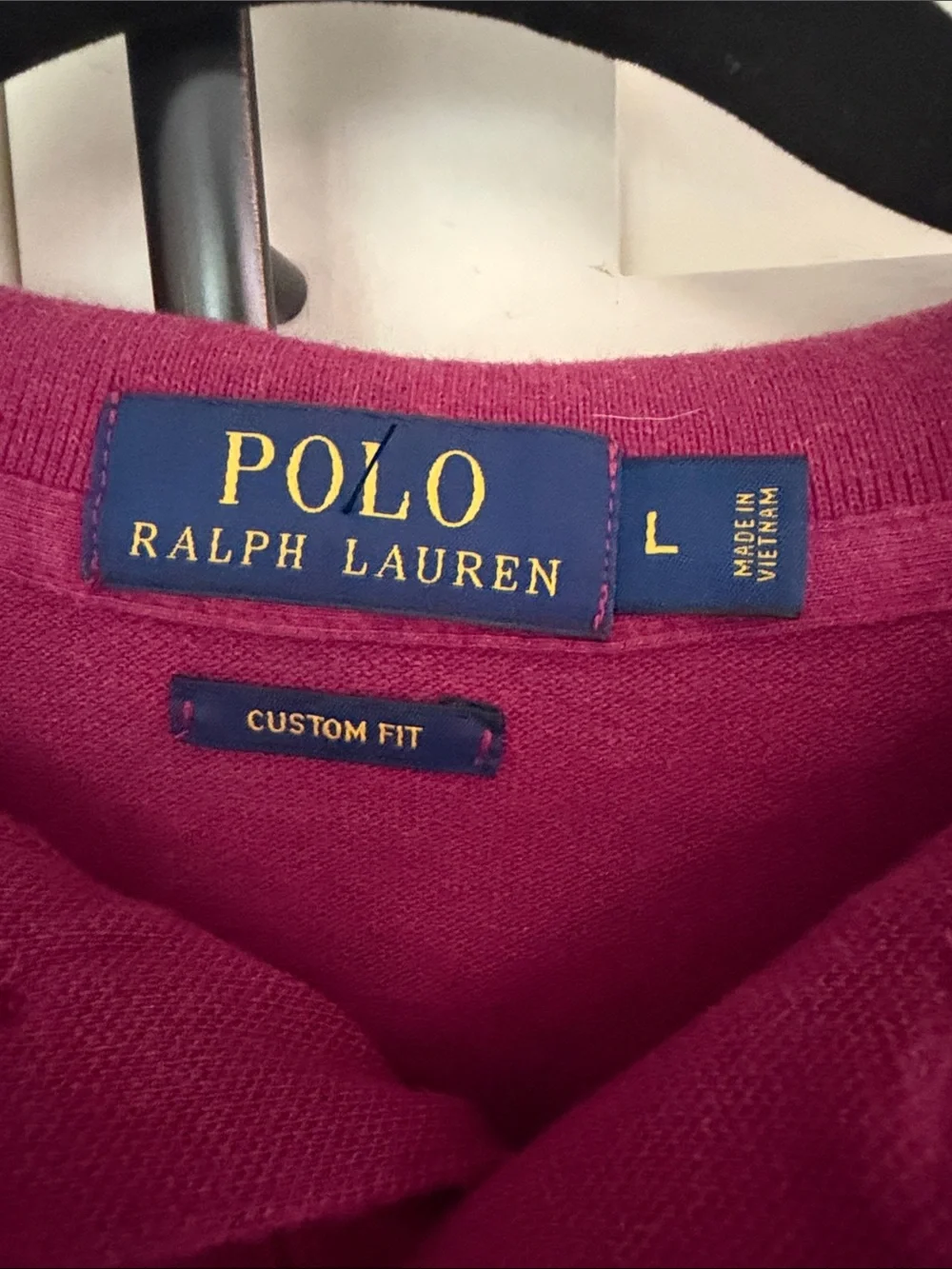 Ralph Lauren Men's Burgundy Long-Sleeve Polo